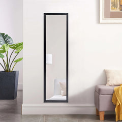 Mainstays 13x49 Black Rectangle Large Wall Mirror for Bathroom or Living Room