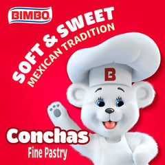 Bimbo Conchas Vanilla Pastry, 8 packs, Pastries, 16.96 oz Box