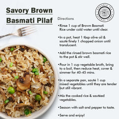 Pride Of India - Extra Long Indian Premium Brown Basmati Rice, 5 Pound (2.26 Kilo) RECOLSABLE JUTE (BURLAP) - Naturally Aromatic, Aged, Flavorful, Slender, Non Sticky Whole Grains - USA MEGA SHOP