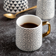Thyme & Table 14 fl oz Dot Stoneware Mug