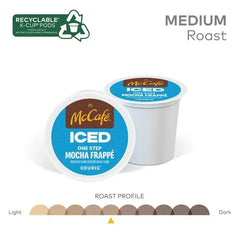 McCafe, ICED One Step Mocha Frappe K-Cup Coffee Pods, 10 Count