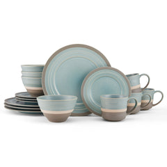 Pfaltzgraff® Adina Blue Stoneware 16-Piece Dinnerware Set
