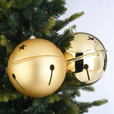 2-Count Gold Jumbo Bell Shatterproof Christmas Ornaments, 7.87 in, by Holiday Time
