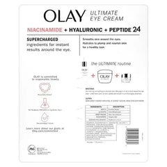 Olay Ultimate Niacinamide + Hyaluronic + Peptide Eye Cream (0.5 Fl. Oz., 2 Pk.)