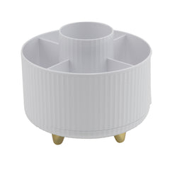 Premium Rotating Beauty Organizer with 5 Compartments for Easy Access