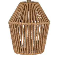 Mainstays 12.75" Rope Mini Lamp, Brown, 5.75 x 6.5 x 6.5" Lamp Shade