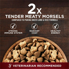 Purina ONE True Instinct Dry Dog Food for Adults, High Protein with Real Beef & Salmon