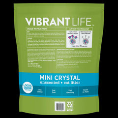 Vibrant Life Mini Crystal Cat Litter, Unscented, 8 lb Bag