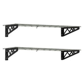 SafeRacks Wall Shelf Combo Kit, Two Shelves, Four Deck Hooks - USA MEGA SHOP