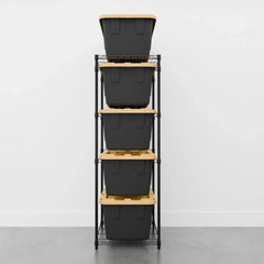SafeRacks Storage Bin Rack, 5 Tote Capacity