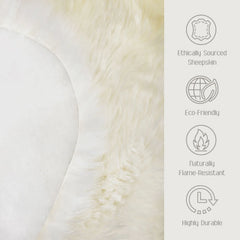 100% Genuine Sheepskin Rug, 5'10" x 1'11" - USA MEGA SHOP