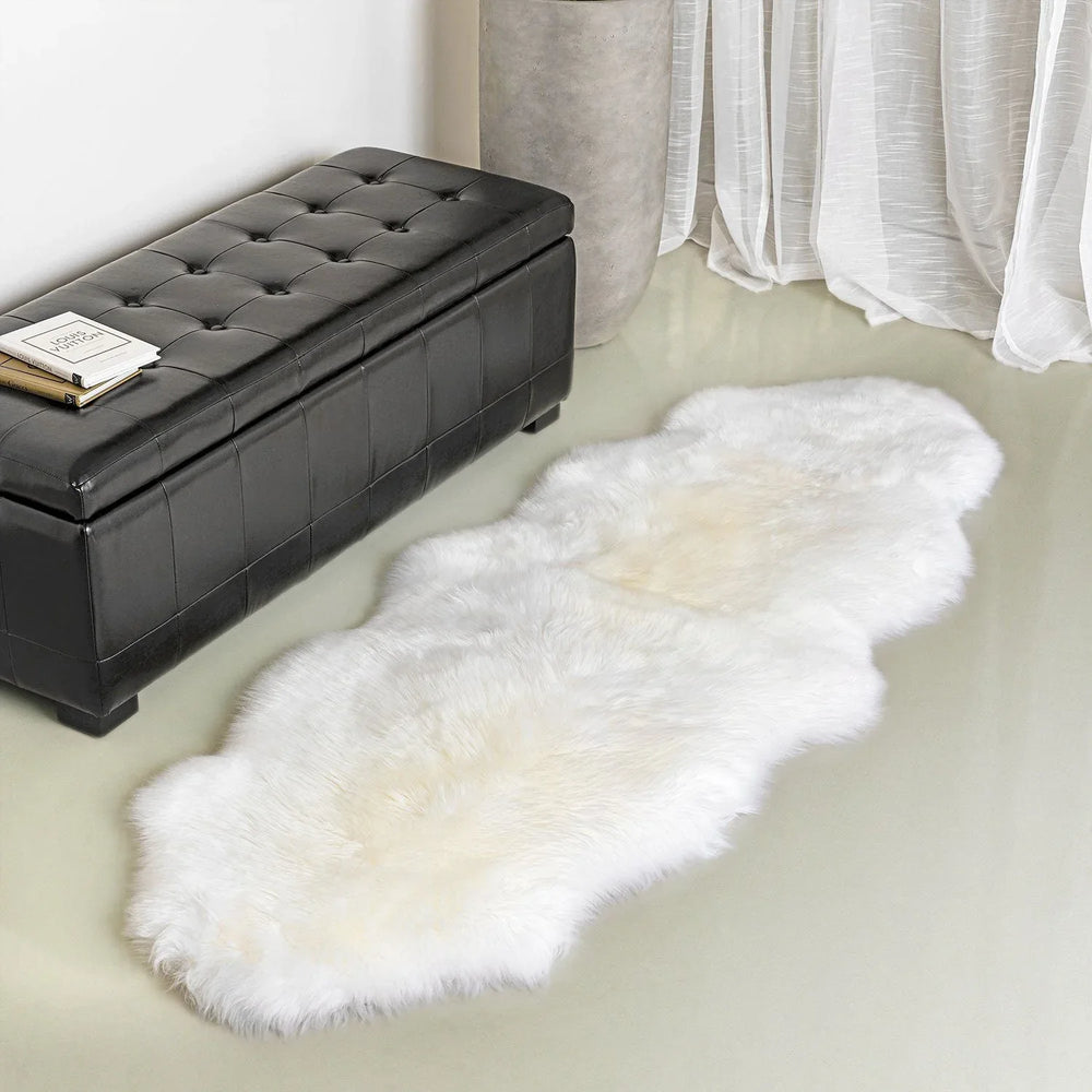 100% Genuine Sheepskin Rug, 5'10" x 1'11" - USA MEGA SHOP