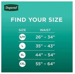 Depend Fresh Protection Adult Incontinence Underwear for Men, Small/Medium (26–34 in), Grey, Maximum Absorbency, 92 Count
