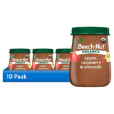 Beech-Nut Organics baby food jar multipack, apple raspberry & avocado, 4 oz