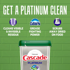 Cascade Platinum Dishwasher Pods, Dishwasher Detergent Soap Tabs, Fresh, 71 Count - USA MEGA SHOP