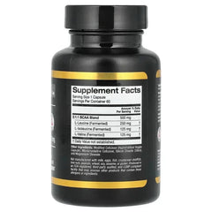 California Gold Nutrition, BCAA, AjiPure® Branched Chain Amino Acids 2:1:1 with L-Leucine, L-Isoleucine, and L-Valine, 500 mg, 60 Veggie Capsules