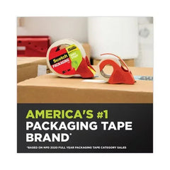 Scotch 3500 Packaging Tape, 1.88" X 54.6Yds, 3" Core, Clear, 6Pk.