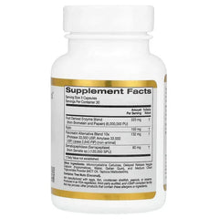 California Gold Nutrition, Proteolytic Enzymes with Fruit Derived Enzyme Blend, Rutin, Pancreatin Alternative Blend and Serratiopeptidase, 90 Delayed Release Veggie Capsules