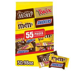 M&M'S, Snickers & Twix Fun Size Spring Break Milk Chocolate Candy - 30.98 Oz Bulk Bag