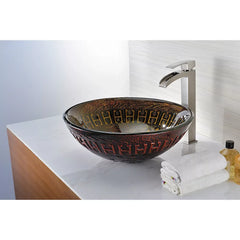 ANZZI Opus Bathroom Sink - Lustrous Brown - USA MEGA SHOP