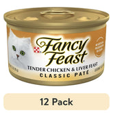 12pack-PurinaFancyFeastTenderChickenandLiverFeastClassicGrainFreeWetCatFoodPate-3oz-_1 - USA Mega Shop
