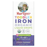 MaryRuth's, Toddler Iron Organic Liquid Drops, 1-3 Years, Grape, 3.5 mg, 2 fl oz (60 ml) - USA MEGA SHOP