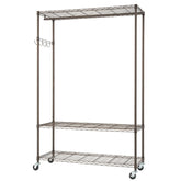 TRINITY Bronze Rolling Garment Rack - USA MEGA SHOP