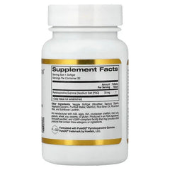 California Gold Nutrition, PQQ, 20 mg