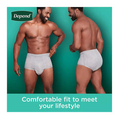 Depend Fresh Protection Adult Incontinence Underwear for Men, Disposable, Maximum, Select A Size - USA MEGA SHOP