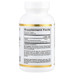 California Gold Nutrition, Ubiquinol Reduced Form CoQ10 + PQQ, 120 Veggie Capsules