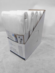 Mainstays 24 Pocket Clear Over the Door Non Woven Closet Shoe Organizer Shelf - Arctic White