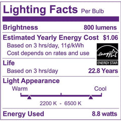 Philips Smart LED 60-Watt A19 General Purpose Light Bulb, Frosted Color & Tunable White, Dimmable, E26 Medium Base (1-Pack)