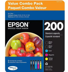 Epson T200 Series Multi-Color Combo Ink Pack, 5 ct.