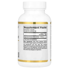 California Gold Nutrition, French Grape Seed Extract, Vitaflavan®, 100 mg, 120 Veggie Capsules