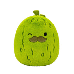Squishmallows FuzzAMallow Official 16 inch Charles the Green Pickle with Mustache - Child's Ultra Soft Stuffed Plush Toy - USA MEGA SHOP