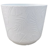 Mainstays Large 16in Diameter Round White Resin Playa Planter