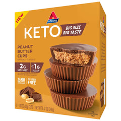 Atkins Keto Peanut Butter Cups, Gluten Free, 1.06 oz, 8 Count