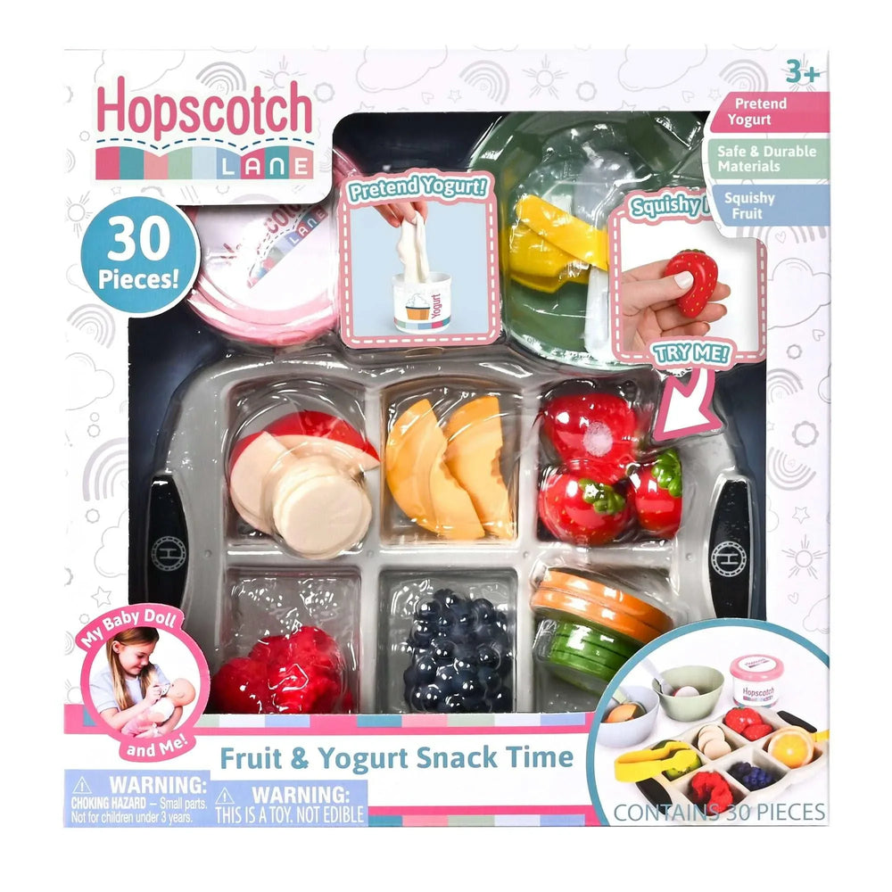 Hopscotch Lane Yogurt Treat 30 Piece Set - Baby Doll Breakfast & Doll Accessories Kids Ages 3+ - USA MEGA SHOP