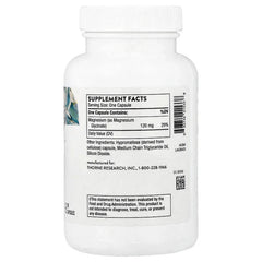 Thorne, Magnesium Glycinate, 90 Capsules (120 mg per Capsule)