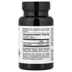 California Gold Nutrition, Biotin, 10,000 mcg, 90 Veggie Softgels