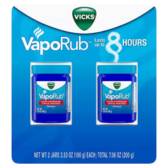 Vicks VapoRub Cough Suppressant Topical Analgesic Ointment, 2 pk./3.53 oz. - USA MEGA SHOP