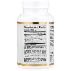 California Gold Nutrition, Curcumin C3 Complex® with BioPerine® Black Pepper Extract, Turmeric Curcumin Complex, Enhanced Bioavailablity, 120 Veggie Capsules