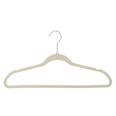Better Homes & Gardens Velvet Adult Clothing Hangers, Beige, Non-Slip, Space Saving, 30 Count