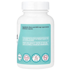 Nutricost, Women, Boric Acid, Vaginal Suppository, 600 mg , 60 Capsules