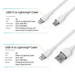 Member's Mark Apple USB Lightning 3ft and 6ft Cables