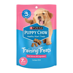 (2 pack) Purina Puppy Chow Dog Training Treats, Healthy Start with Real Salmon, 7 oz Pouch