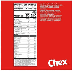 Corn Chex Gluten Free Breakfast Cereal, Homemade Chex Mix Ingredient, 12 oz