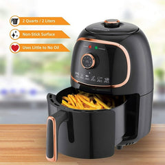 Brentwood Appliances AF-202BKC 2 Quart Small Air Fryer Copper with Timer and Temp Control