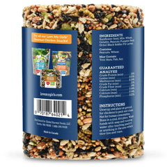 Love My Girls Peck 'N Roll Boredom Buster for Chickens, 2.5 lb. Seed Log, 1-Pack - USA MEGA SHOP