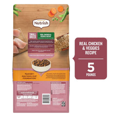 Rachael Ray Nutrish Dry Dog Food Small Breed Real Chicken & Veggies Recipe, 5lb.